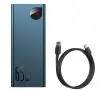 Powerbank Baseus PPIMDA-D03 Adaman 20000mAh metalowy 65W Niebieski