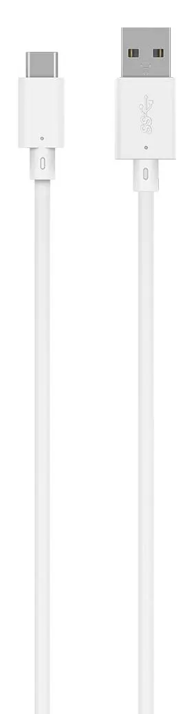 Kabel BigBen CBLAC2MW USB C 3A 2m Biały