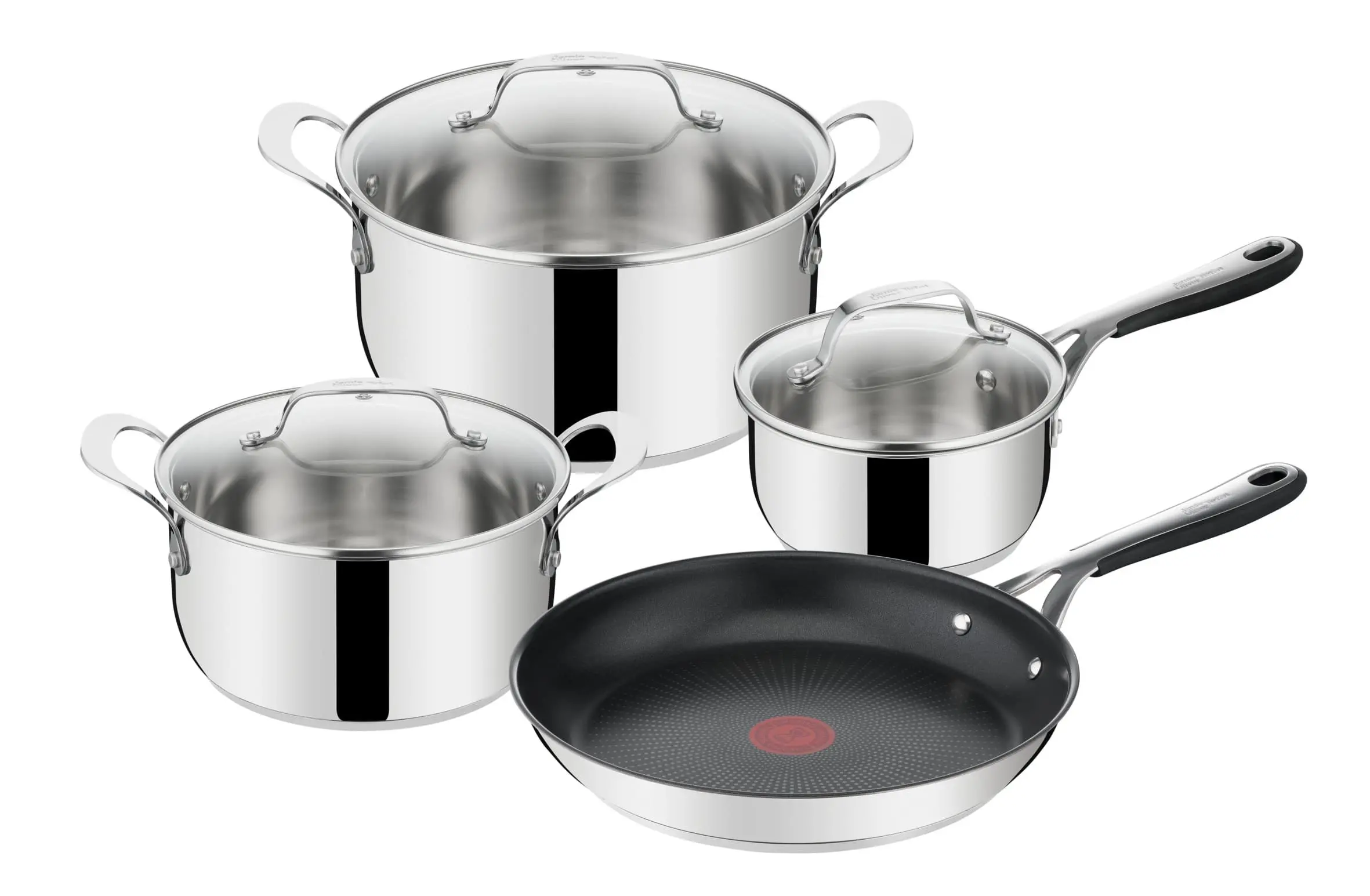 Zestaw garnków Tefal Jamie Oliver Kitchen Essential Indukcja Stal nierdzewna 7 elementów