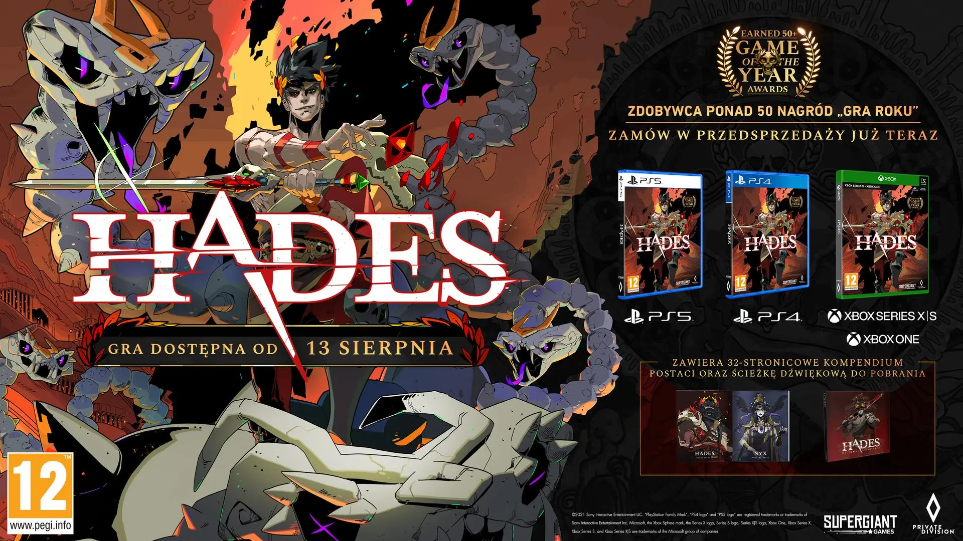 Hades Gra na Xbox One (Kompatybilna z Xbox Series X)