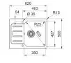 Zlewozmywak Franke UCG 611-62 Onyx + bateria Pola Onyx