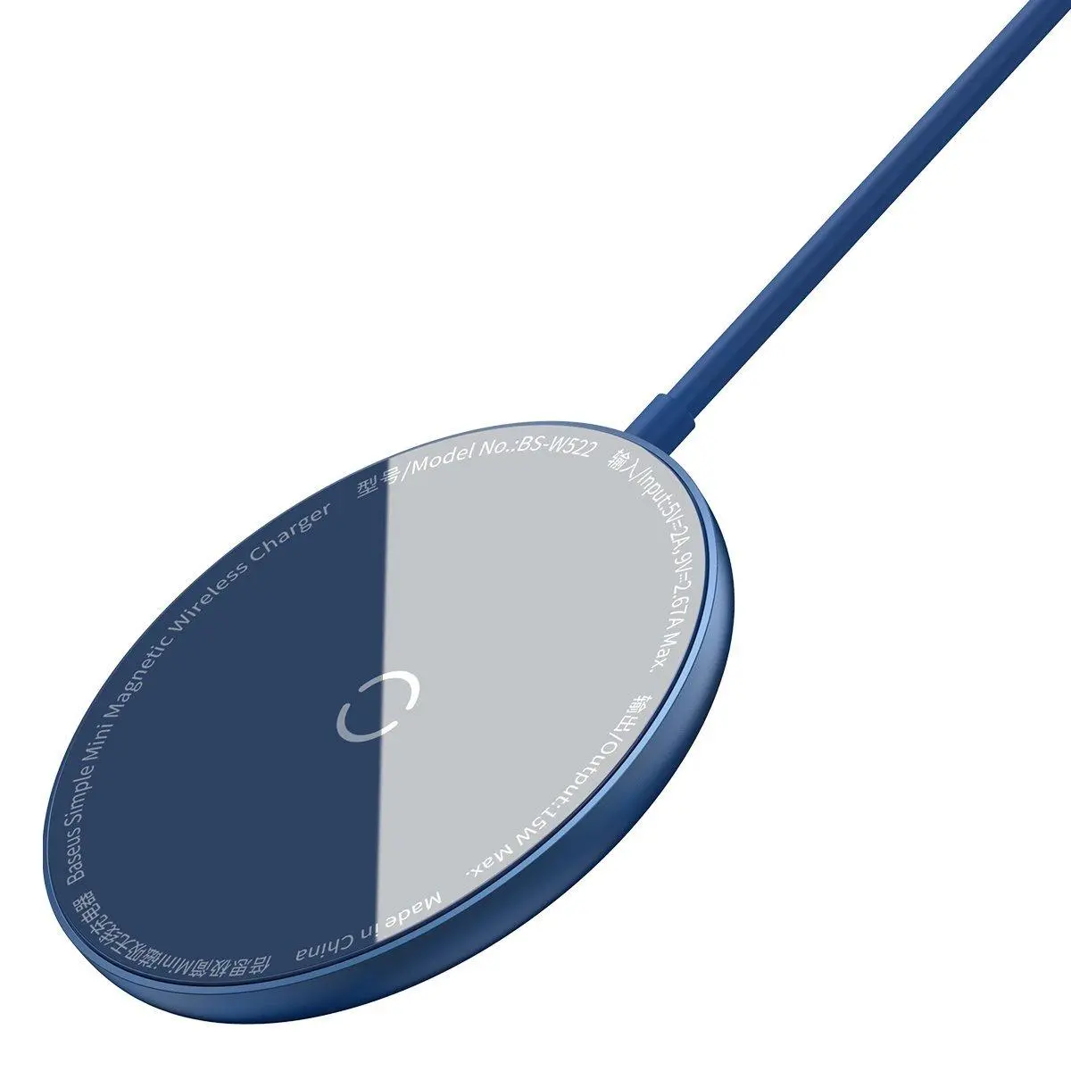 Ładowarka indukcyjna Baseus Simple Mini MagSafe 15W Niebieski