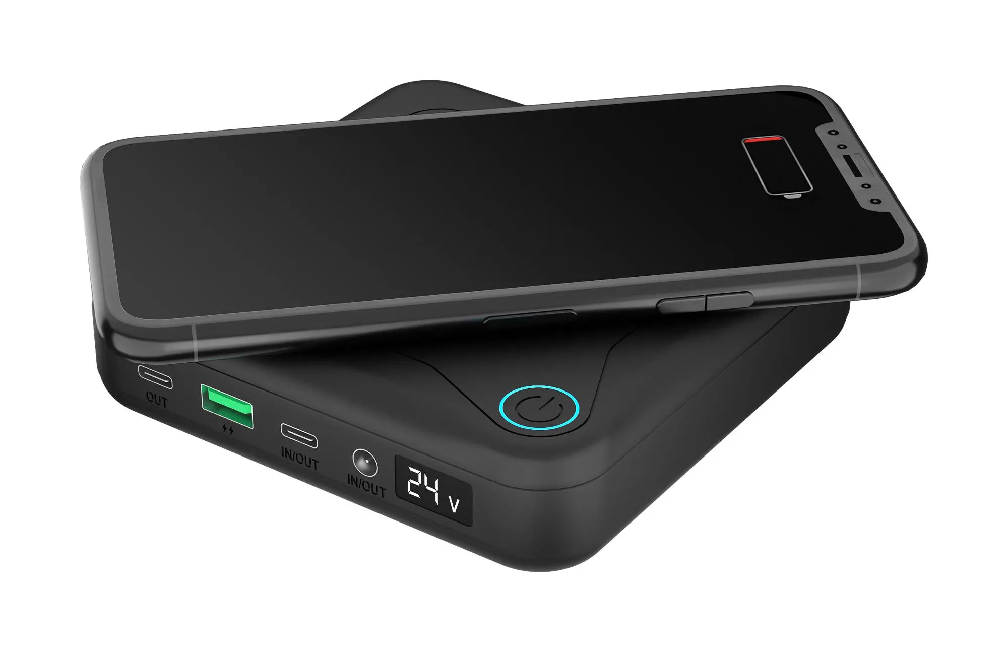 Powerbank Newell GP12 24000mAh USB-C PD 60W QI 10W Czarny
