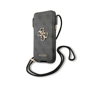 Etui Guess 4G Big Metal Logo Pouch GUHCP12M4GPSGR do iPhone rozmiar S/M Szary