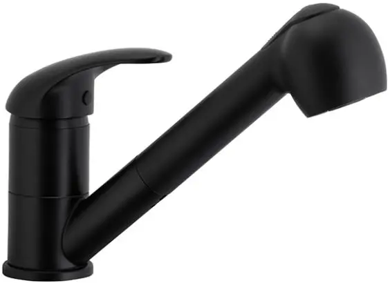 Bateria KFA Armatura Arura Indira 6613-110-81 Czarny Mosiądz