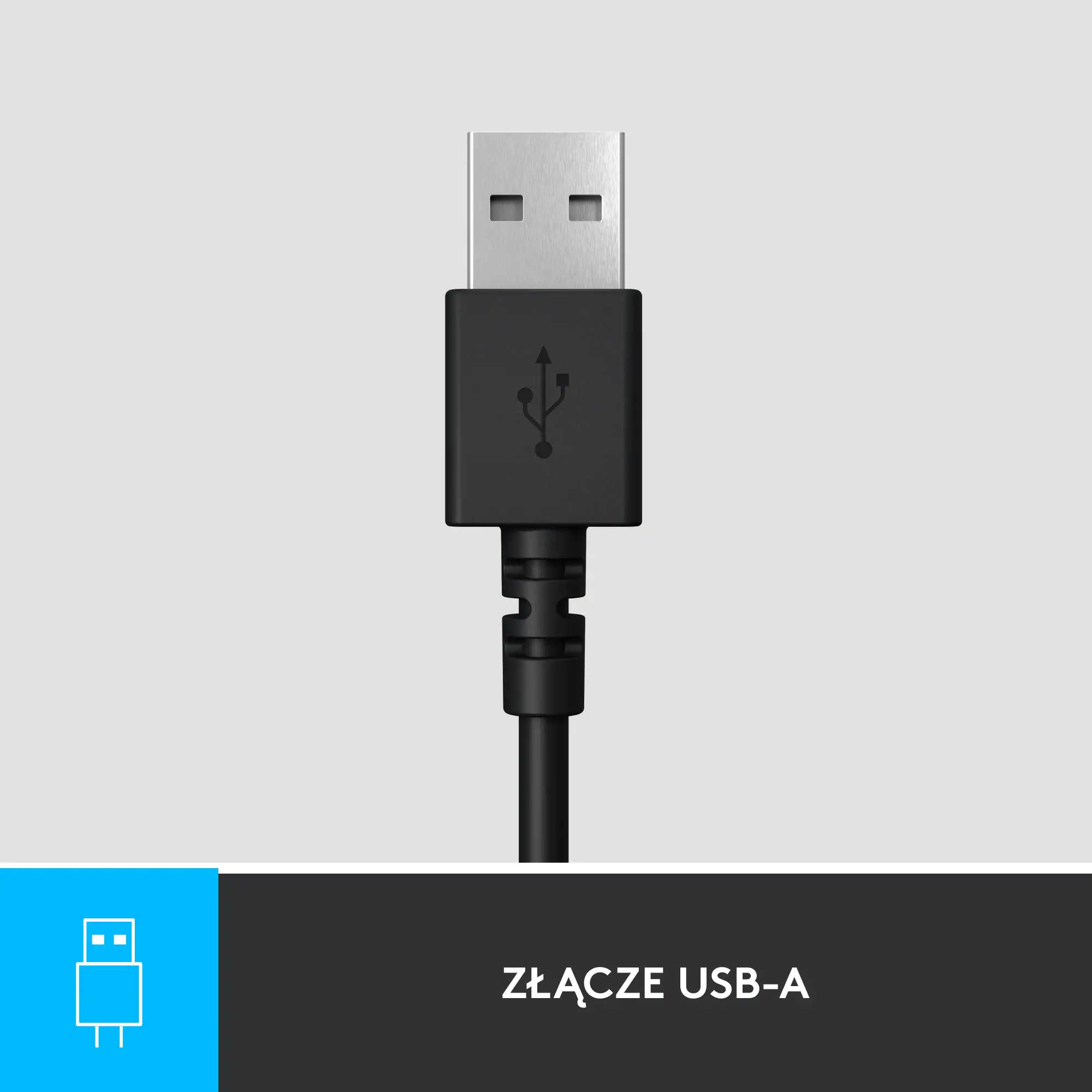Słuchawki przewodowe z mikrofonem Logitech USB Headset H390 Nauszne Czarny