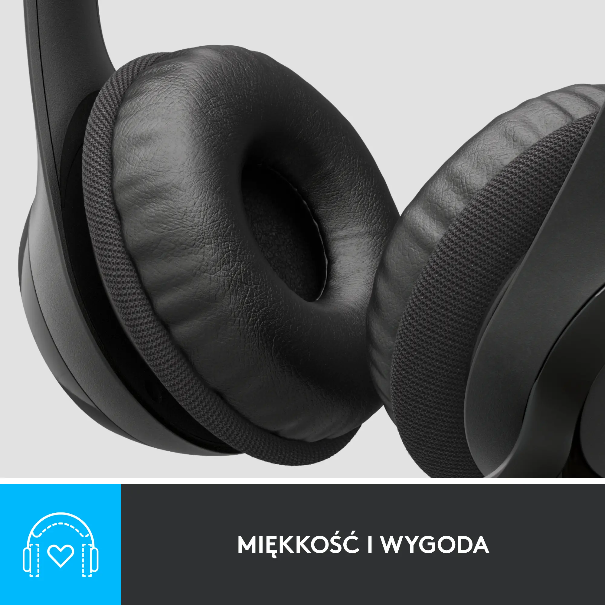 Słuchawki przewodowe z mikrofonem Logitech USB Headset H390 Nauszne Czarny