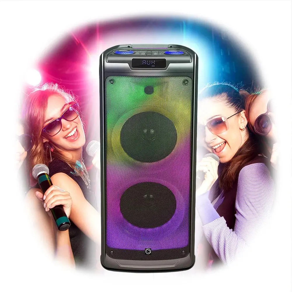 Power Audio Manta SPK5350 100W Bluetooth Radio FM Mikrofon Karaoke Czarny