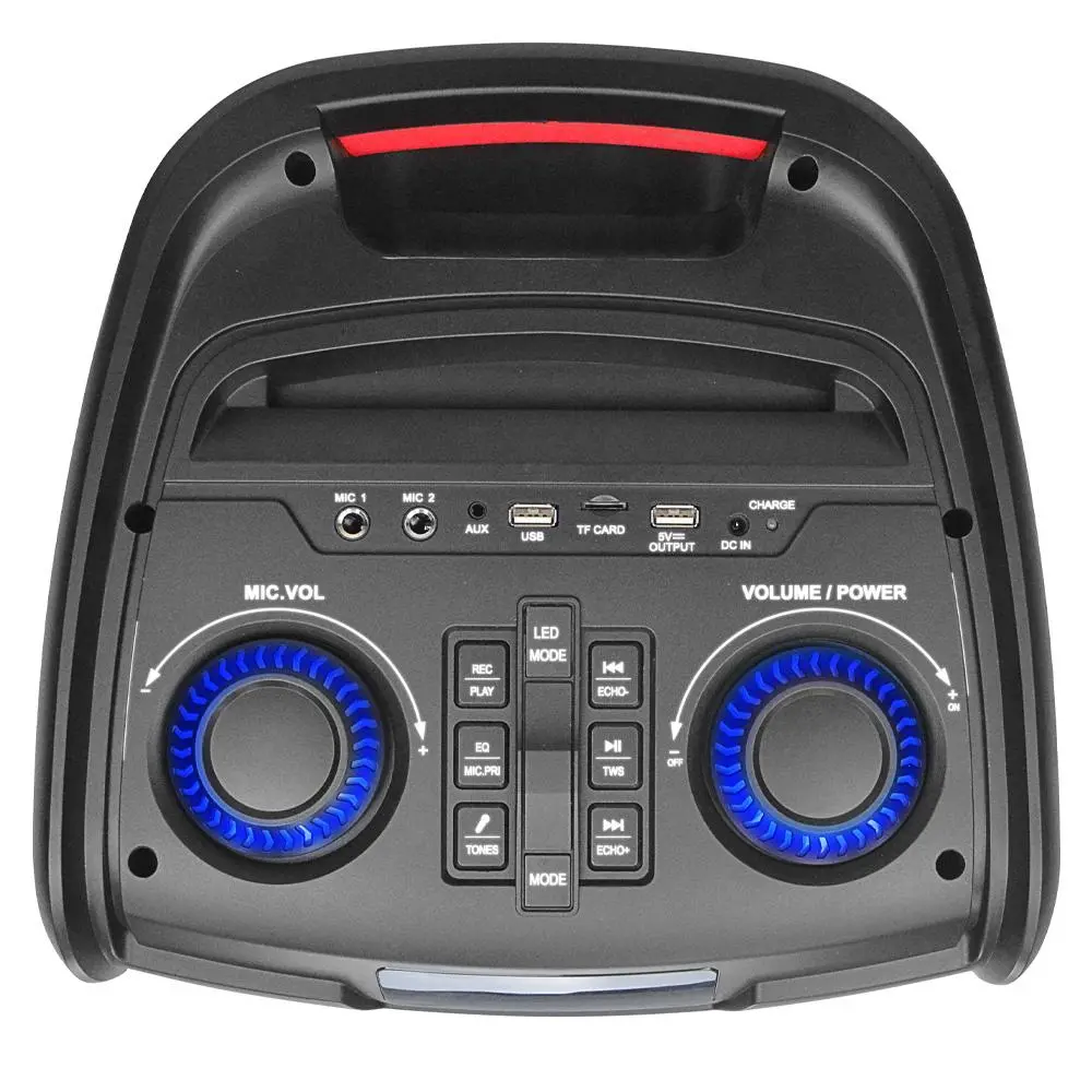 Power Audio Manta SPK5350 100W Bluetooth Radio FM Mikrofon Karaoke Czarny