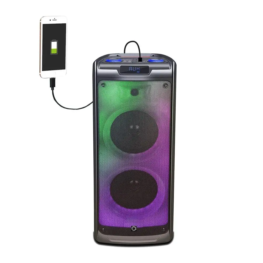 Power Audio Manta SPK5350 100W Bluetooth Radio FM Mikrofon Karaoke Czarny