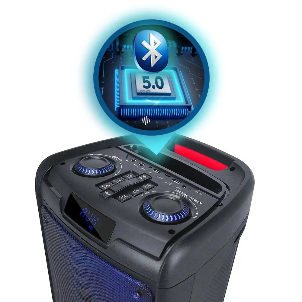 Power Audio Manta SPK5350 100W Bluetooth Radio FM Mikrofon Karaoke Czarny
