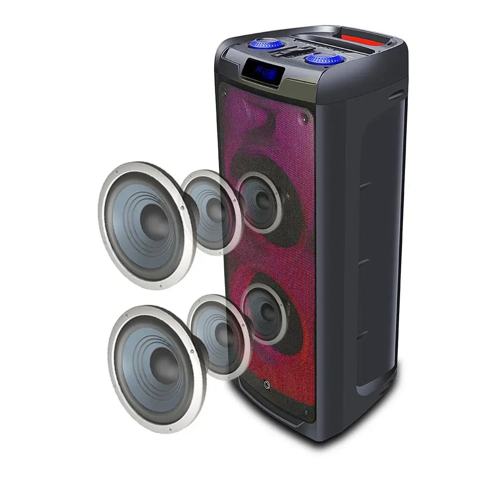Power Audio Manta SPK5350 100W Bluetooth Radio FM Mikrofon Karaoke Czarny