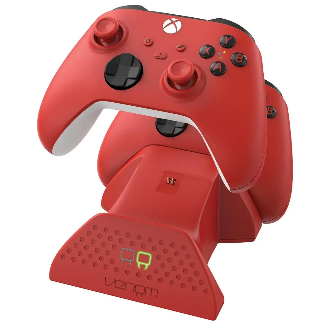 Ładowarka Venom Venom VS2879 do padów Xbox Series / Xbox One + 2 akumulatory Czerwony