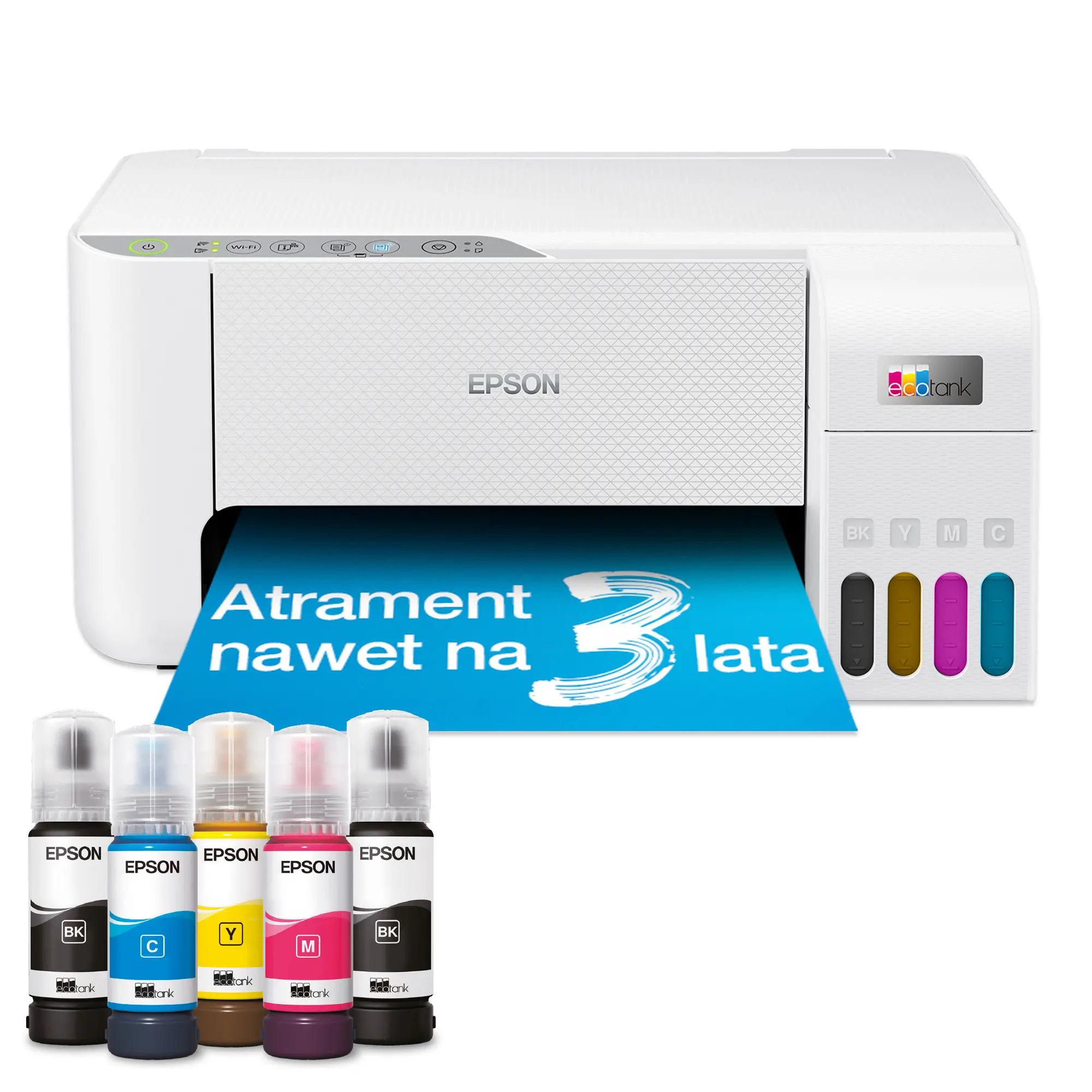 Urządzenie wielofunkcyjne Epson EcoTank L3256 WiFi Biały