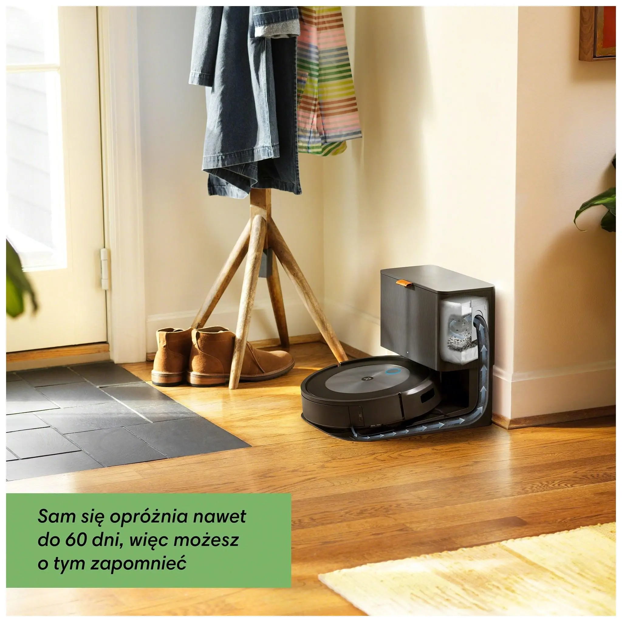 Robot sprzątający iRobot Roomba J7+ Stacja oczyszczająca Tworzenie mapy pomieszczenia 68dB
