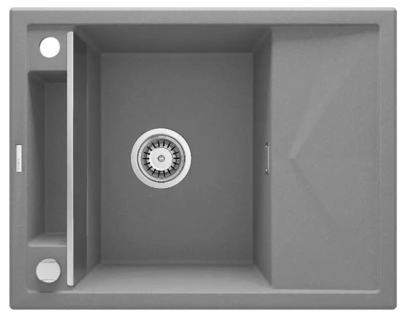 Zlewozmywak Deante Magnetic ZRM S11A Granitowy Szary metalik