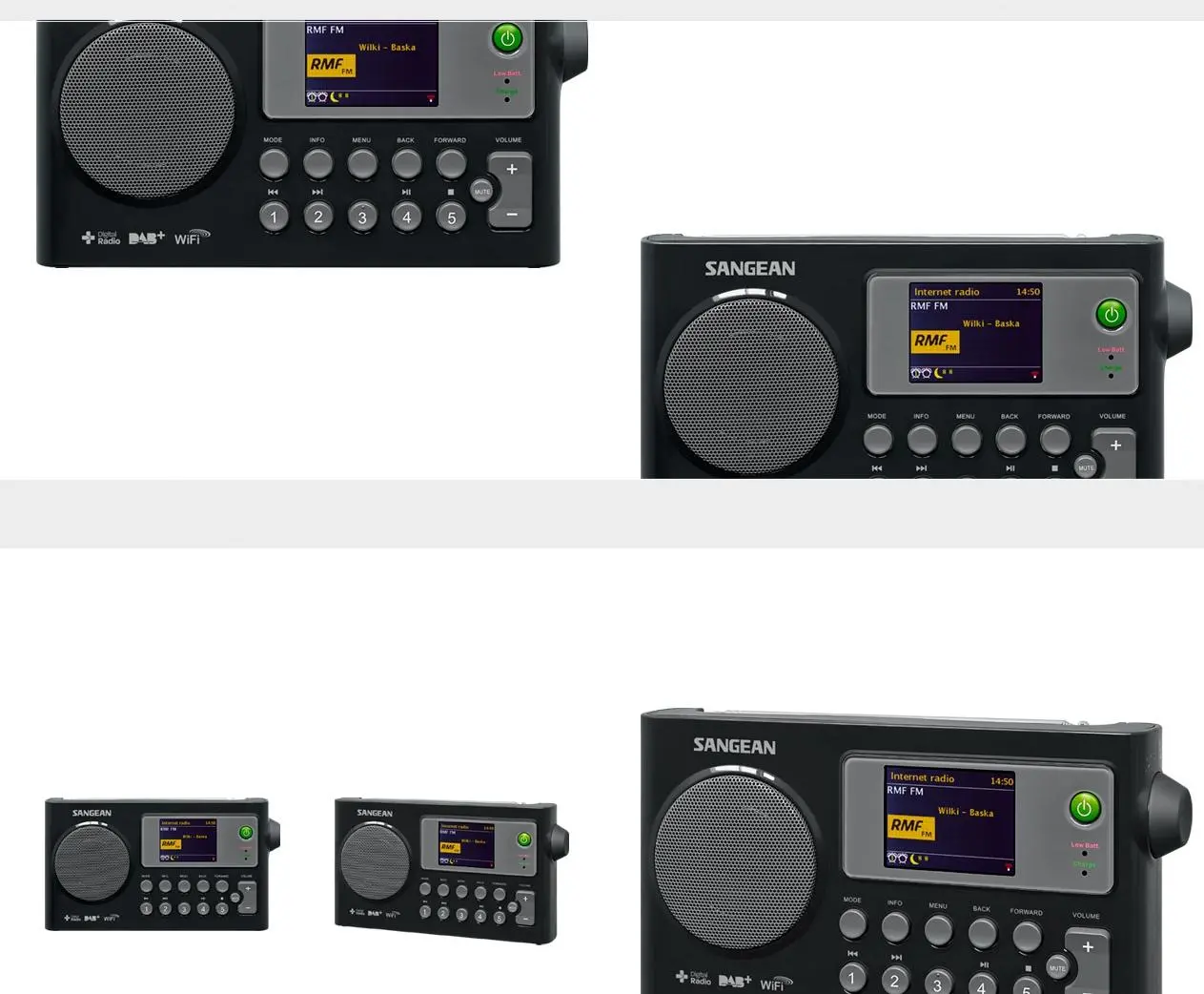 Radioodbiornik Sangean WFR-27C Radio FM DAB+ Internetowe Czarny