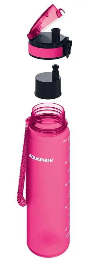 Butelka filtrująca Aquaphor City 0,5l 1 wkład Różowy