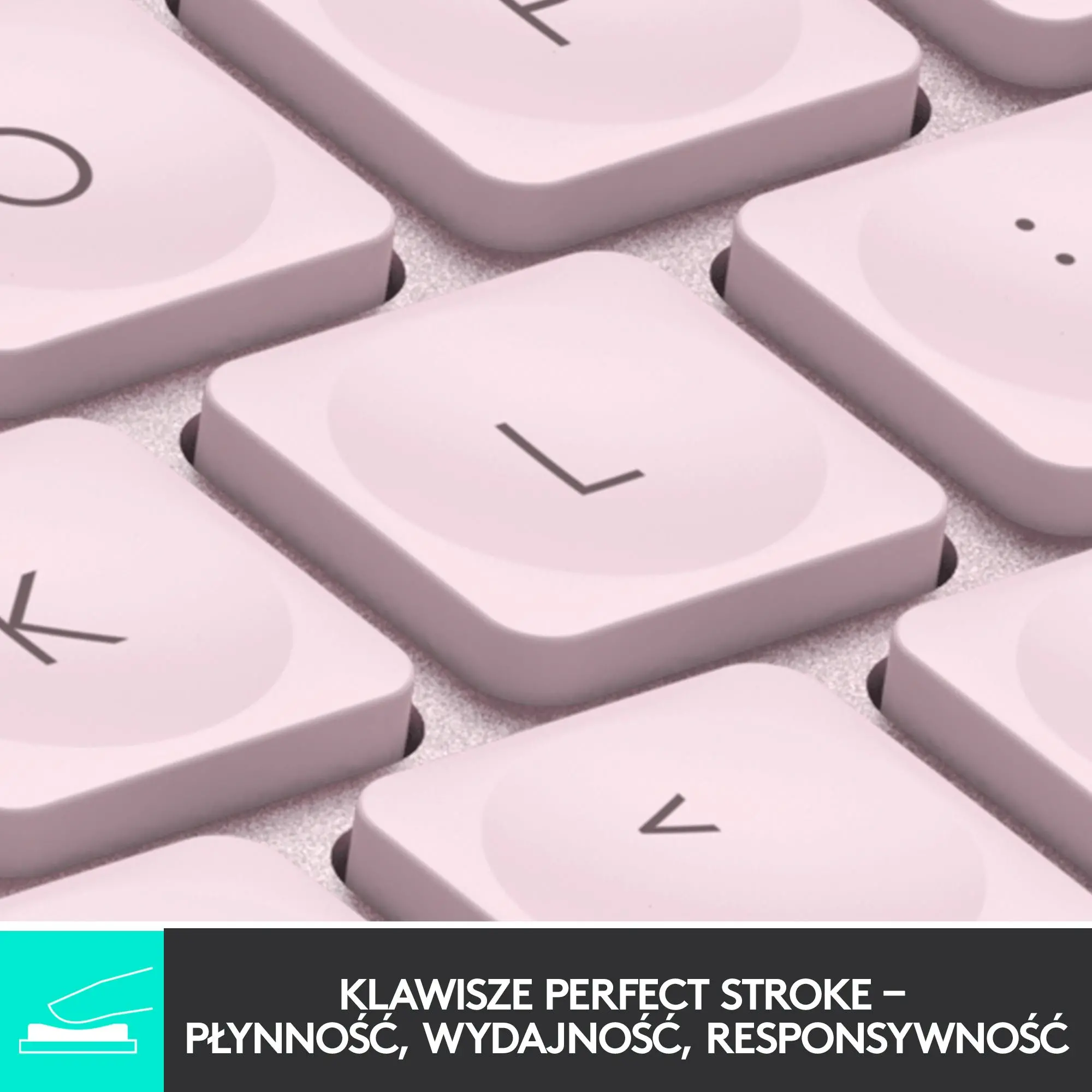 Klawiatura membranowa Logitech MX Keys Mini Różowy