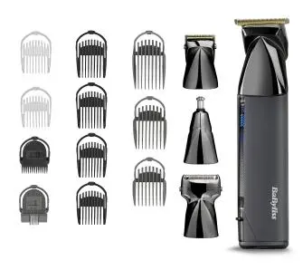 Trymer BaByliss Super-X Metal Black Edition MT991E 15 nasadek 300min