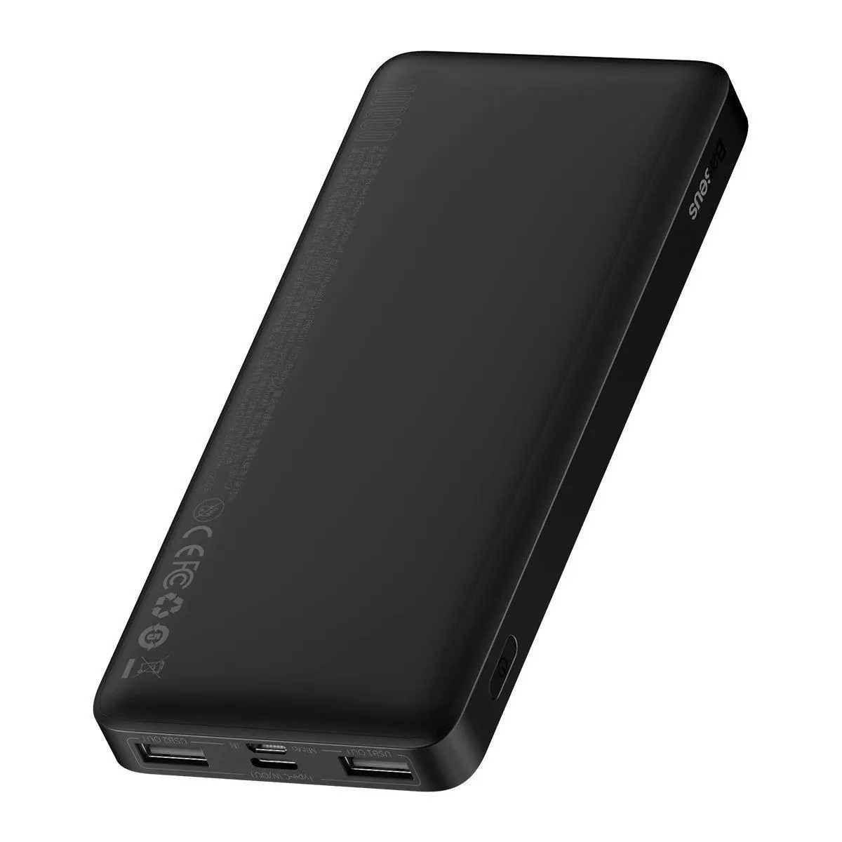 Powerbank Baseus PPDML-I01 Bipow 10000mAh 2xUSB USB-C 15W Czarny