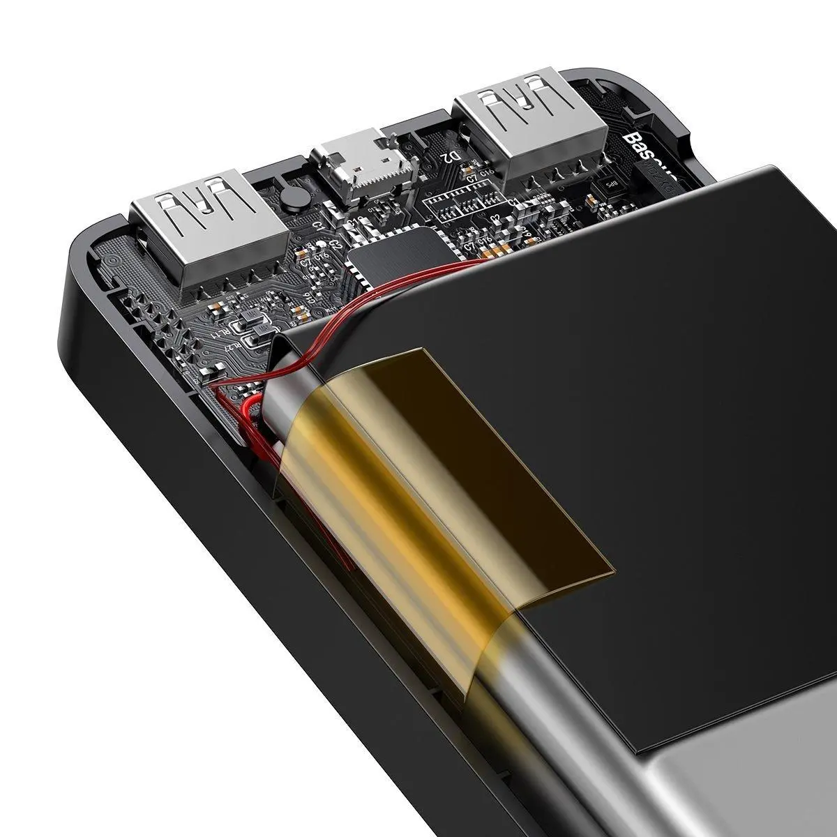 Powerbank Baseus PPDML-I01 Bipow 10000mAh 2xUSB USB-C 15W Czarny