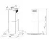 Okap Akpo WK-4 Isla Feniks Slim 60 Czarny