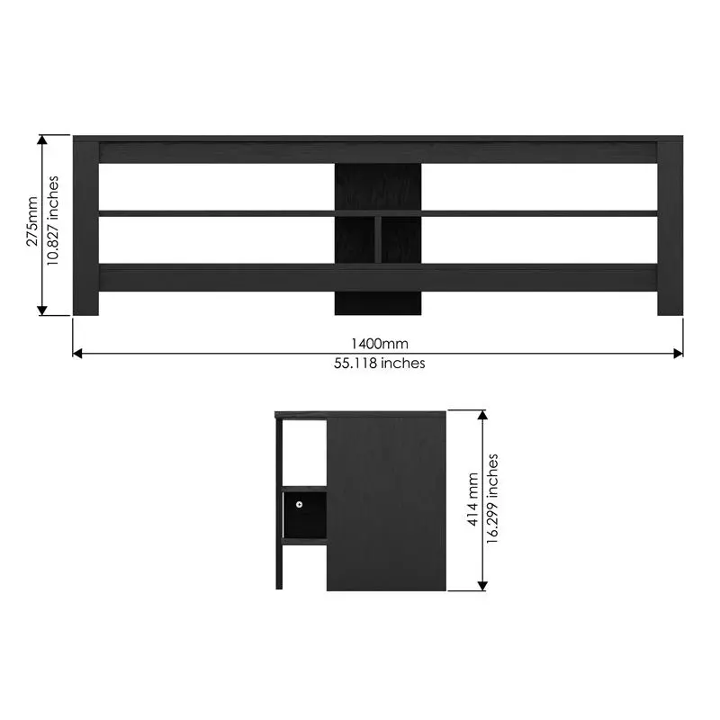 Stolik Techlink CA140BO Czarny dąb
