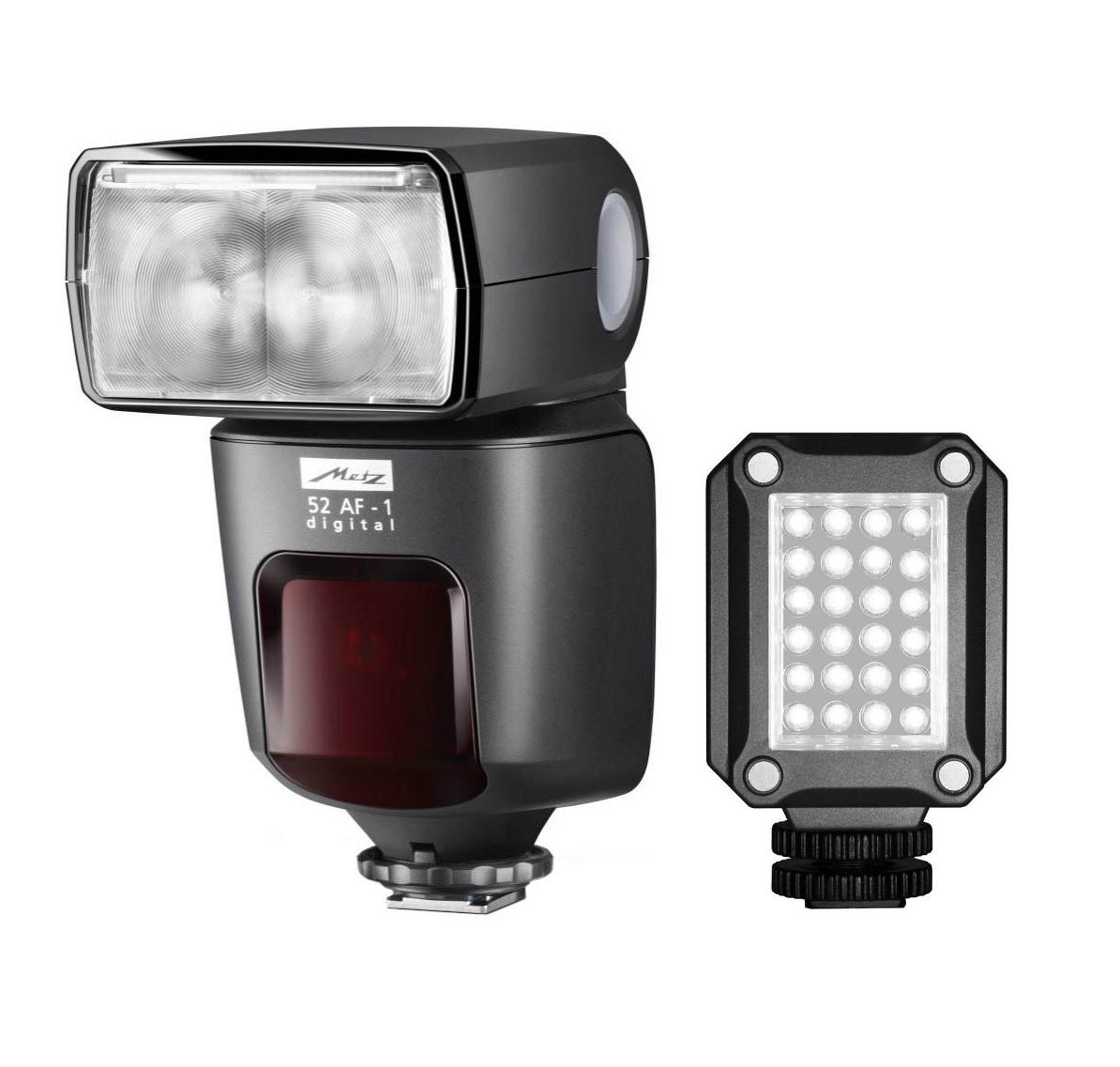 Metz 52 AF-1 digital Canon + Mecalight LED-160