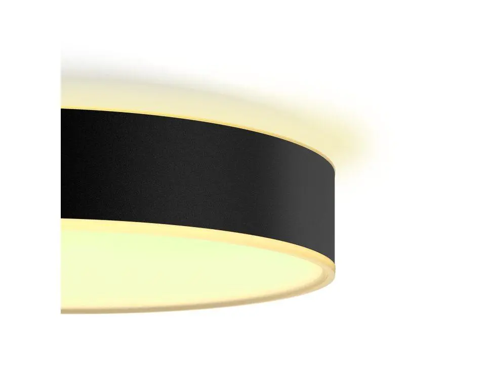 Lampa sufitowa Philips Hue White Ambiance Enrave bardzo duża Czarny