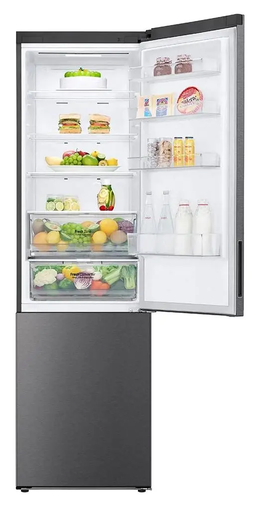 Lodówka LG GBP62DSXCC1 Pełny No Frost 203cm Szuflada z kontrolą wilgotności Ciemny srebrny