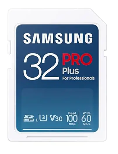 Karta pamięci Samsung PRO Plus 32GB 100/60Mb/s U3 V30