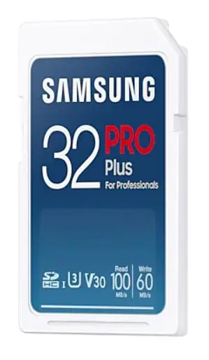 Karta pamięci Samsung PRO Plus 32GB 100/60Mb/s U3 V30