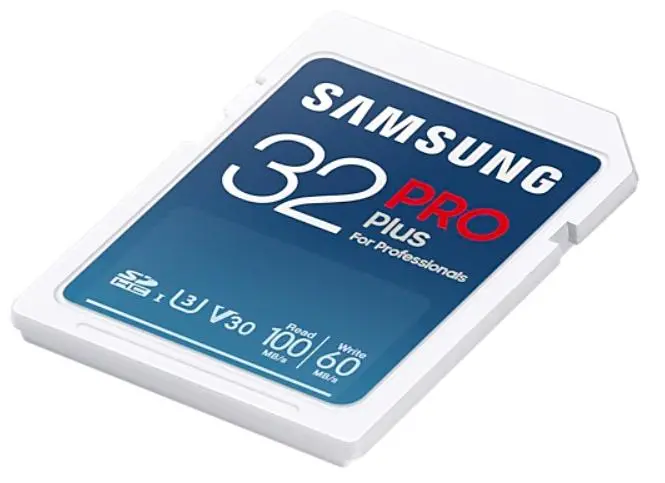 Karta pamięci Samsung PRO Plus 32GB 100/60Mb/s U3 V30