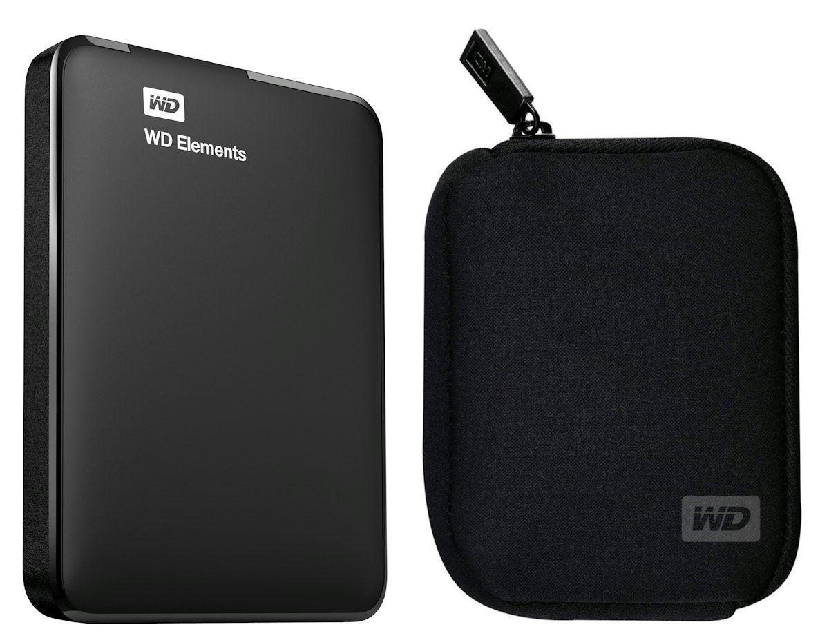 Dysk WD Elements Portable 1,5TB USB 3.0 (czarny) + etui