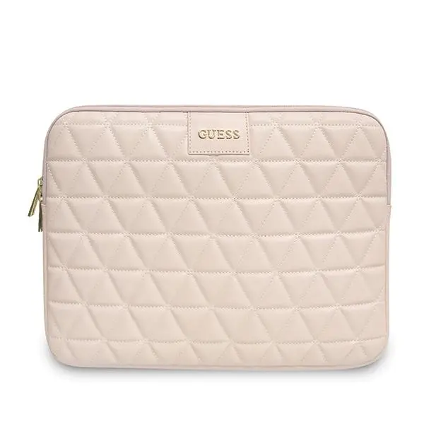 Etui na laptop Guess GUCS13QLPK Quilted 13" Różowy