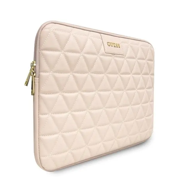 Etui na laptop Guess GUCS13QLPK Quilted 13" Różowy