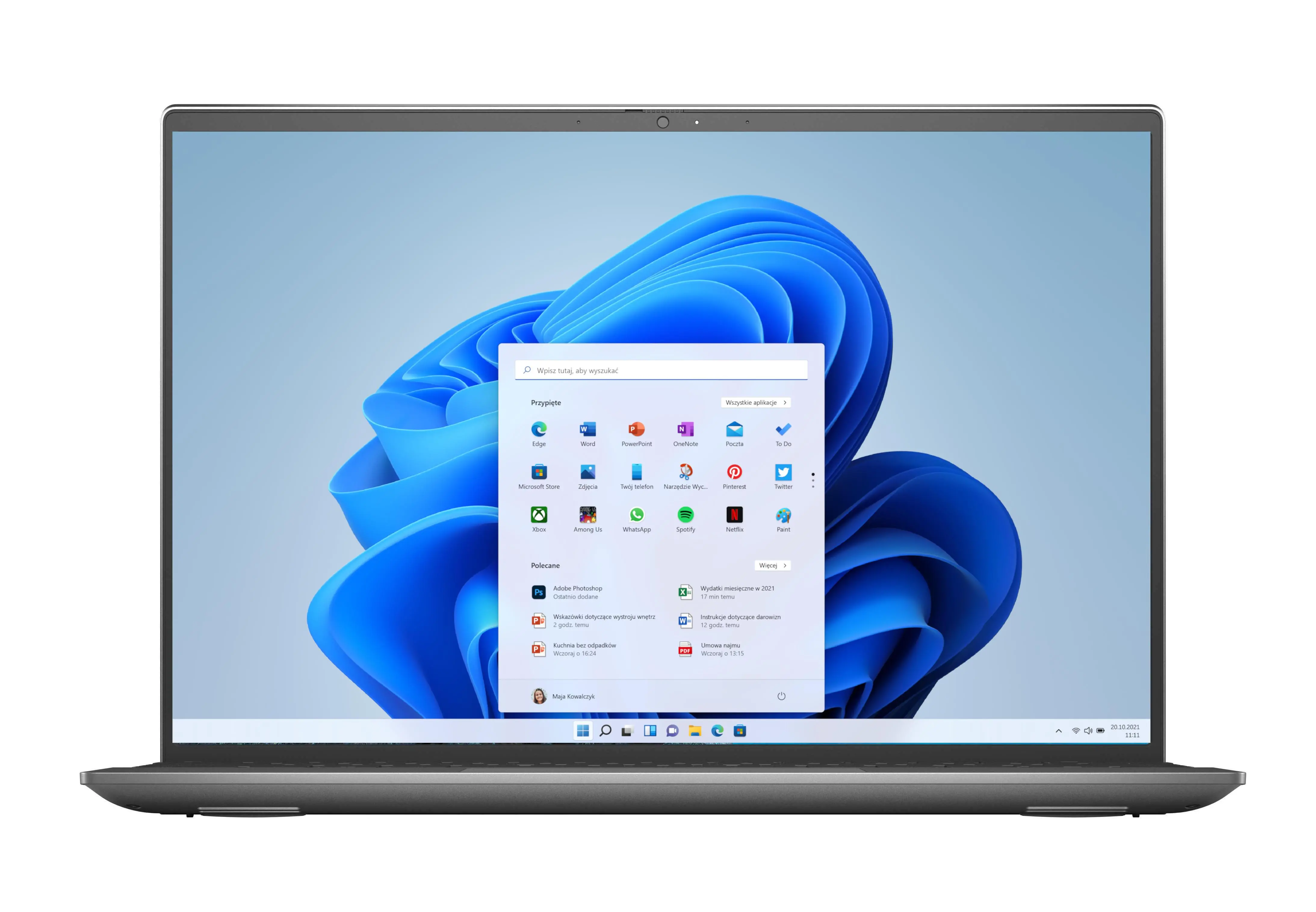 Laptop Dell Inspiron 5310-8482 13,3" i5-11320H 16GB RAM 512GB Dysk SSD Win11 Srebrny