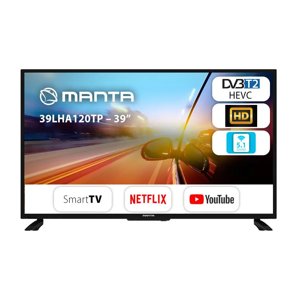 Telewizor Manta 39LHA120TP 39" LED HD Ready Smart TV DVB-T2