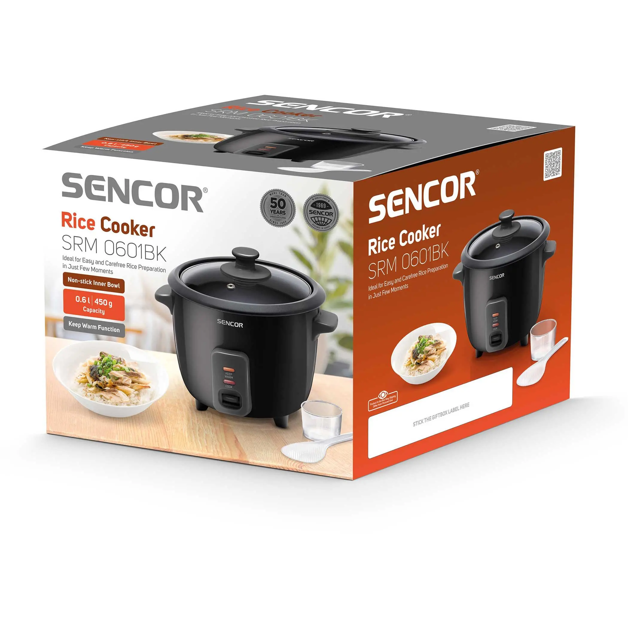Ryżowar Sencor SRM 0601BK 300W 0,6l