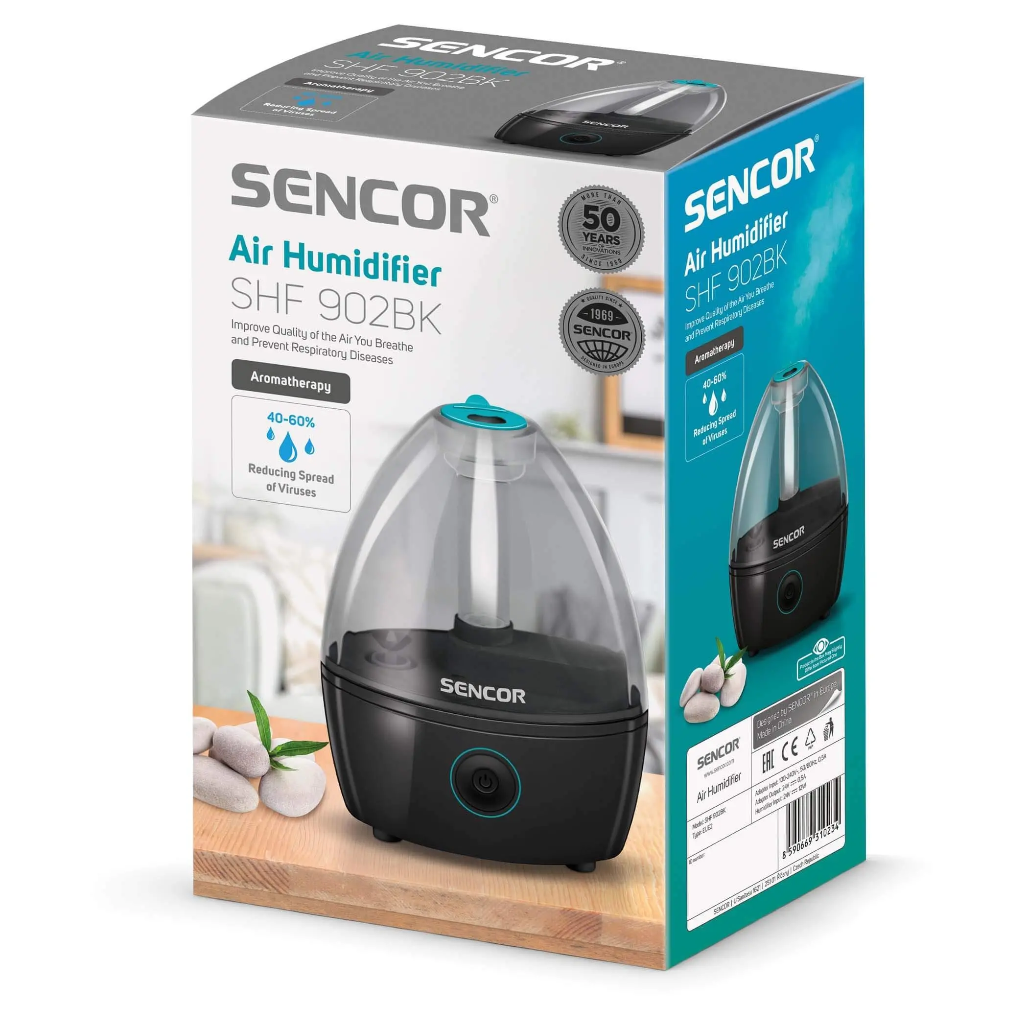 Nawilżacz Sencor SHF 902BK 0,9l 18m2