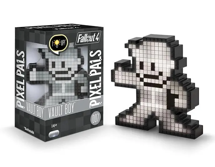 Świecąca figurka PDP PIXEL PALS Fallout 4 Vault Boy Black