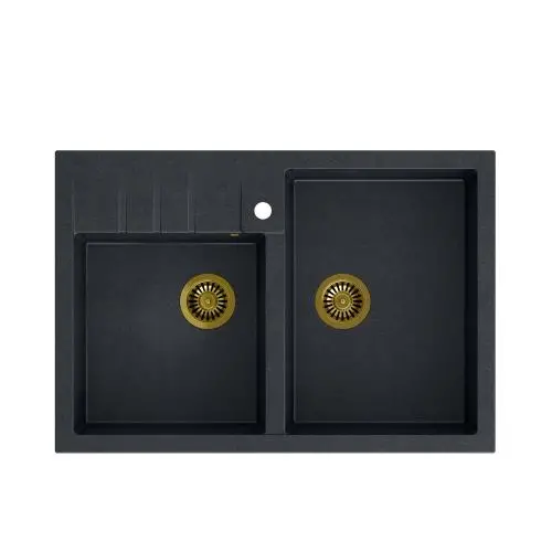 Quadron HCQB9062U8_PVDG1 Bill 120 Granitowy Czarny/Złoty