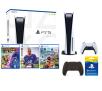 Konsola Sony PlayStation 5 (PS5) z napędem + pad (czarny) + Sackboy + Ratchet & Clank: Rift Apart + FIFA 22 + PS Plus 3 m-ce