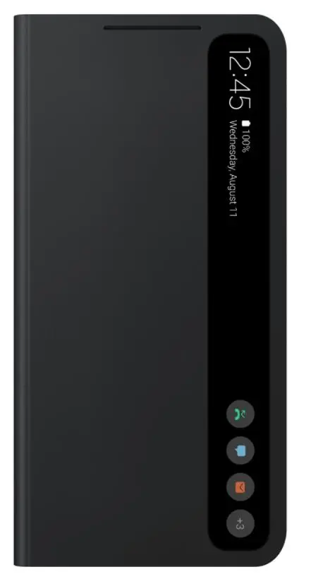 Etui Samsung Smart Clear View do Galaxy S21 FE Czarny