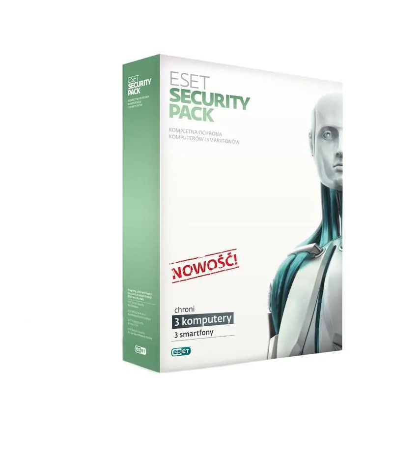 Antywirus Eset Security Pack kontynuacja na 3 PC + 3 smartfony 12m-cy