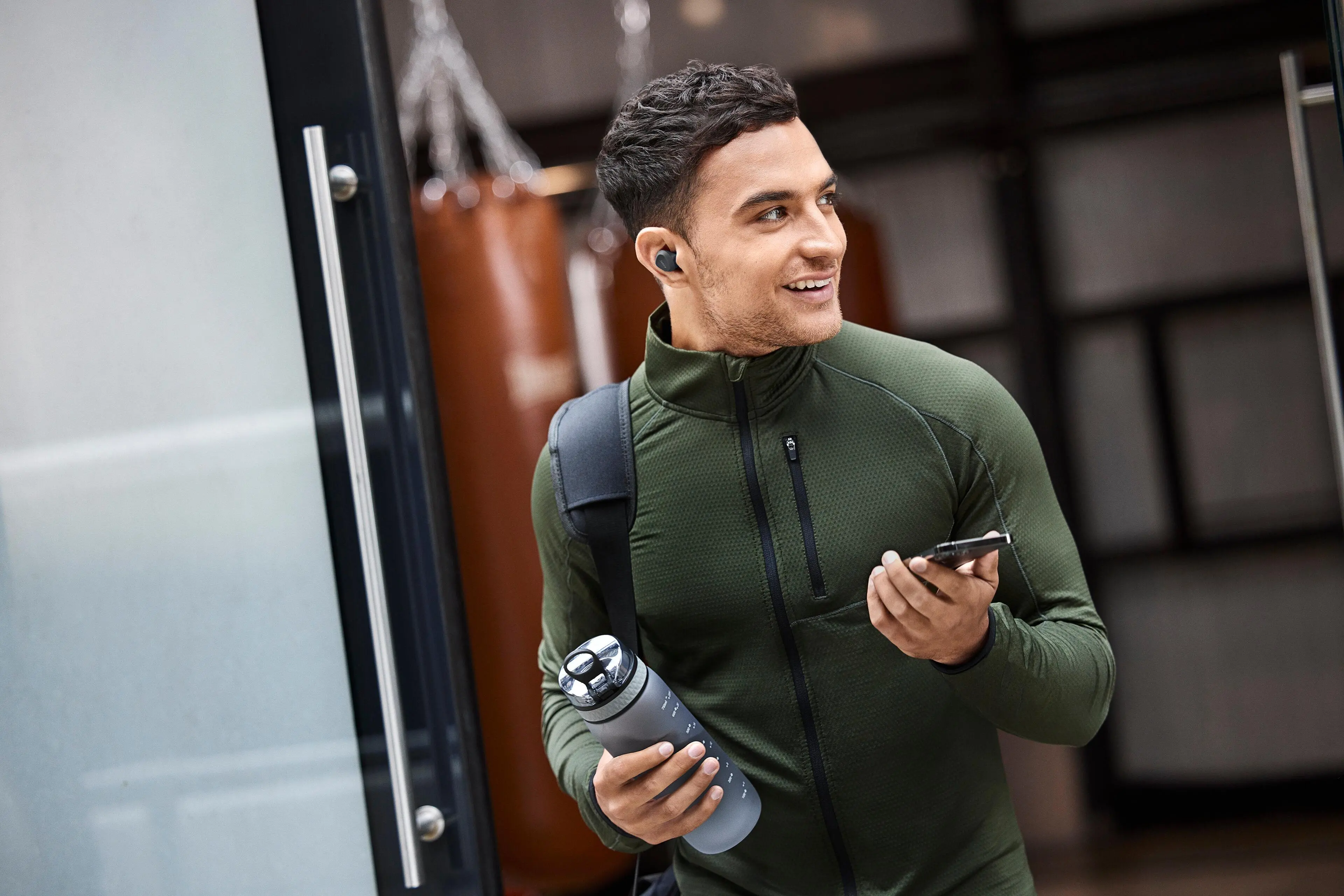 Słuchawki bezprzewodowe Jabra Elite 4 Active Dokanałowe Bluetooth 5.2 Czarny