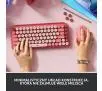 Klawiatura mechaniczna Logitech POP Keys Heartbreaker Malinowy