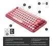 Klawiatura mechaniczna Logitech POP Keys Heartbreaker Malinowy