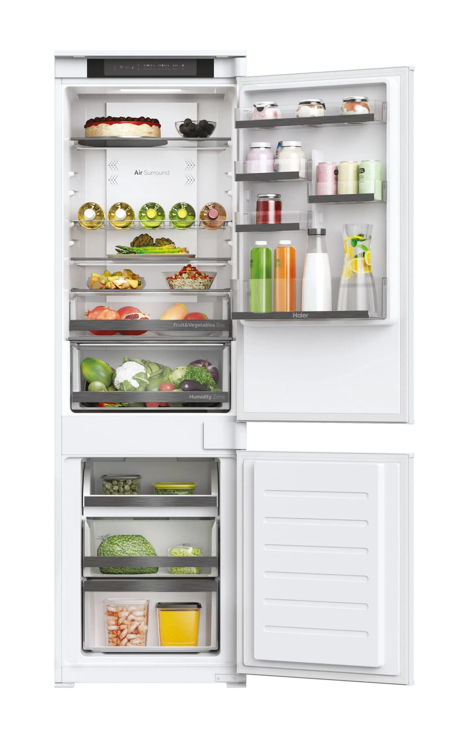 Haier Seria 6 HBW5518E Pełny No Frost 177,2cm Szuflada z kontrolą wilgotności